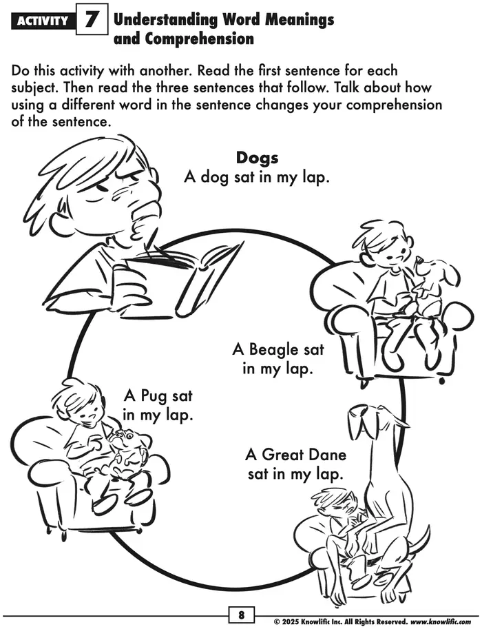 Activity 7: Understanding Word Meanings and Comprehension