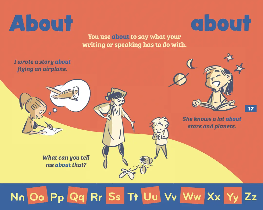 Sample page: the word About