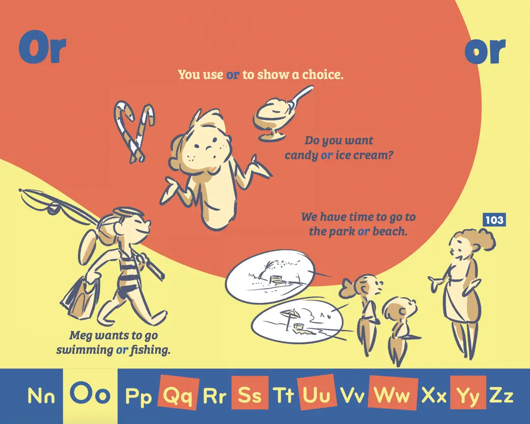 Sample page: the word Or